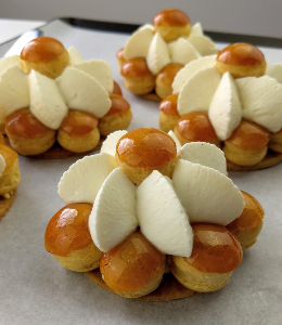 St Honore Cream Puff Cakes With Diplomat Cream Caramel Labodepatisserie Com